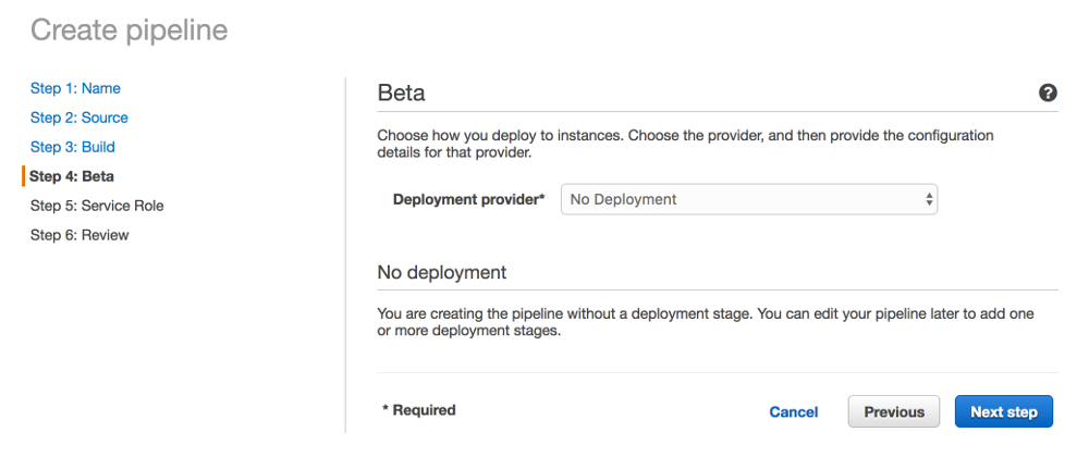 Creating pipeline step 4